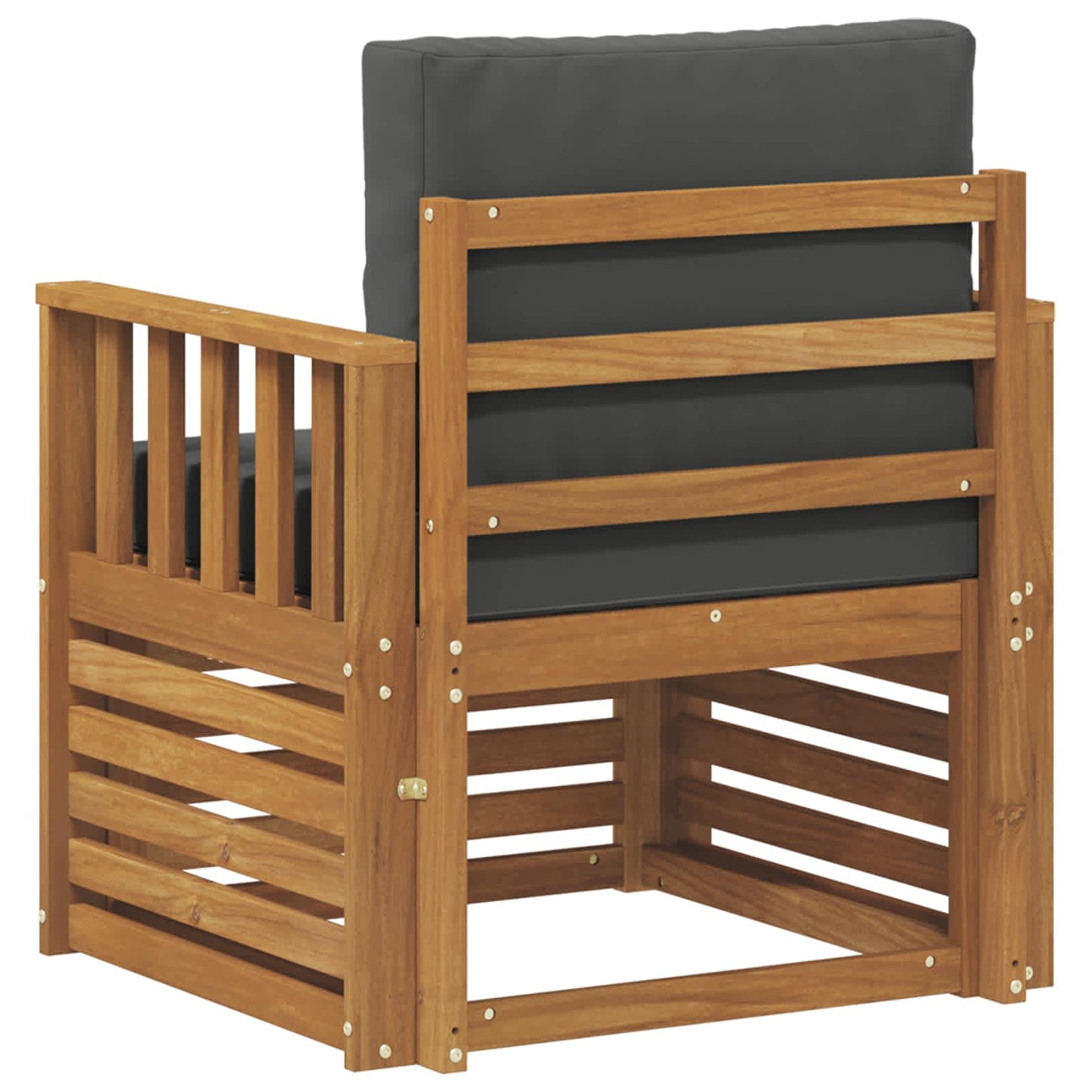 Outdoor-Sofagarnitur Massives Akazienholz und Polyester