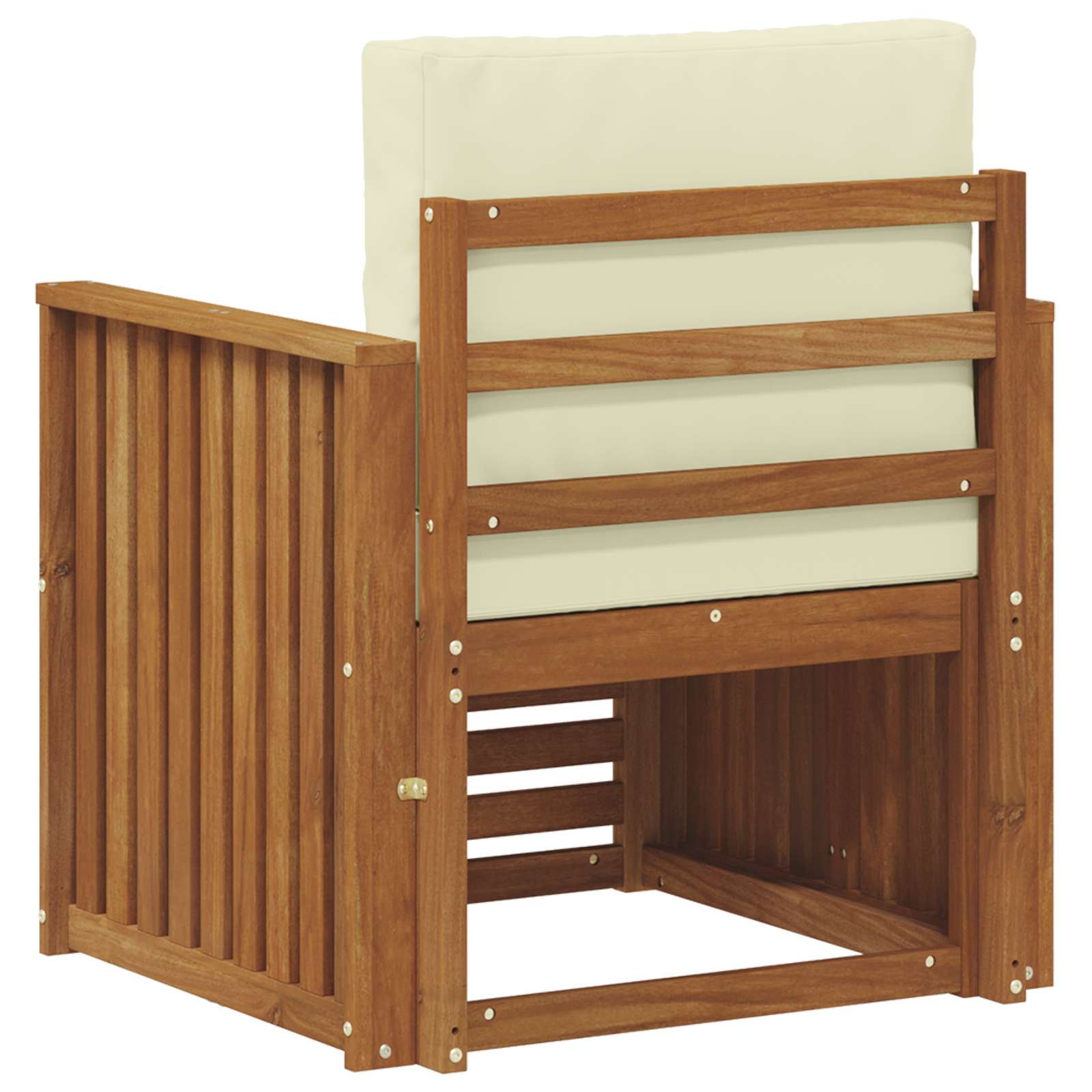 Outdoor-Sofagarnitur Massives Akazienholz und Polyester