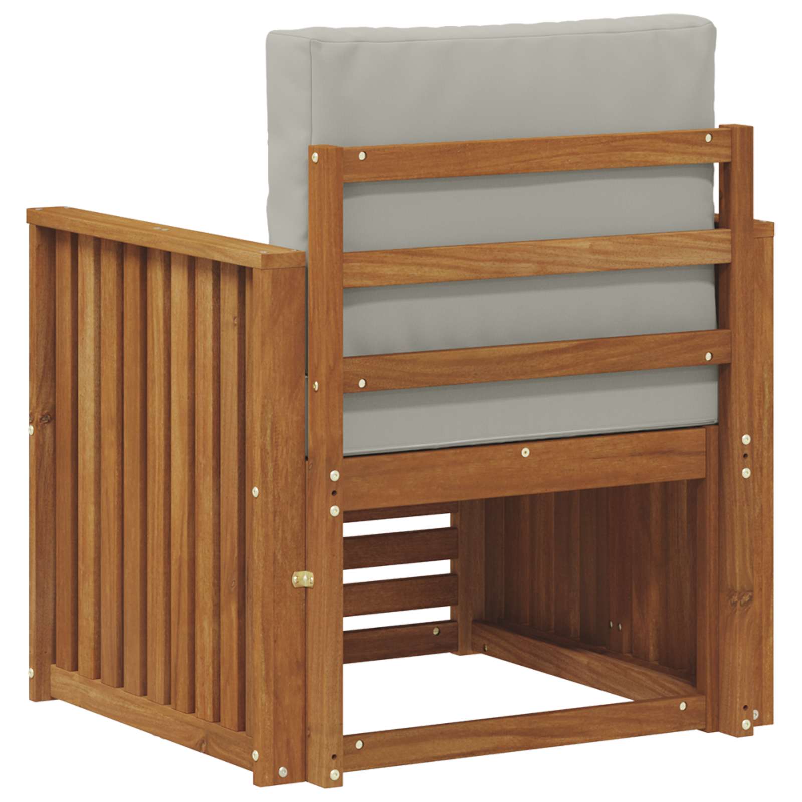 Outdoor-Sofagarnitur Massives Akazienholz und Polyester