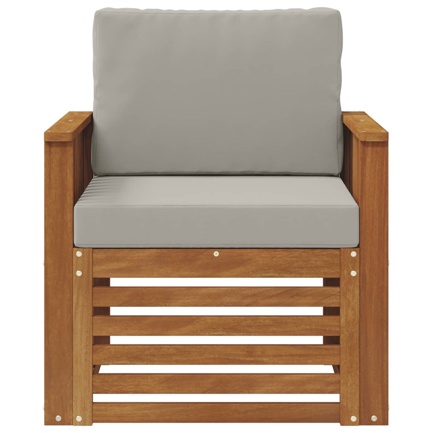 Outdoor-Sofagarnitur Massives Akazienholz und Polyester