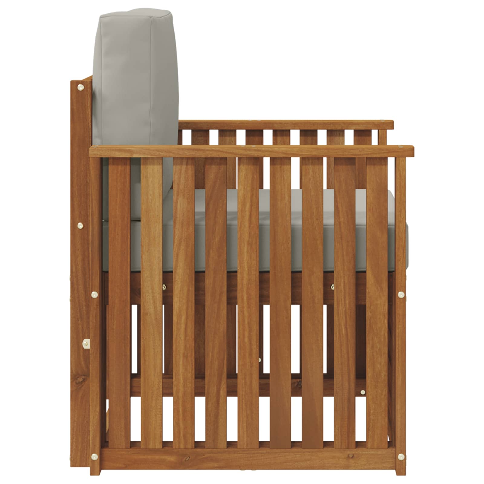 Outdoor-Sofagarnitur Massives Akazienholz und Polyester