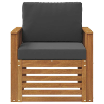 Outdoor-Sofagarnitur Massives Akazienholz und Polyester