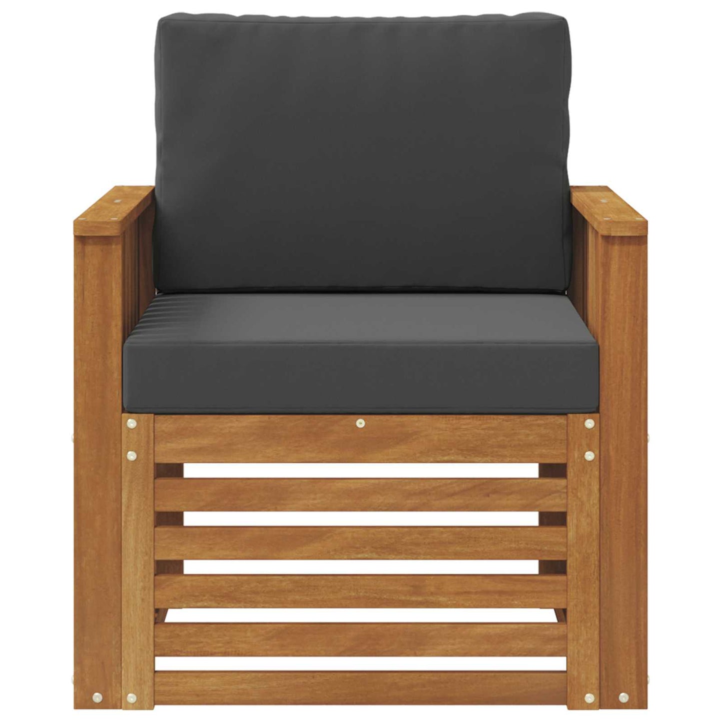 Outdoor-Sofagarnitur Massives Akazienholz und Polyester