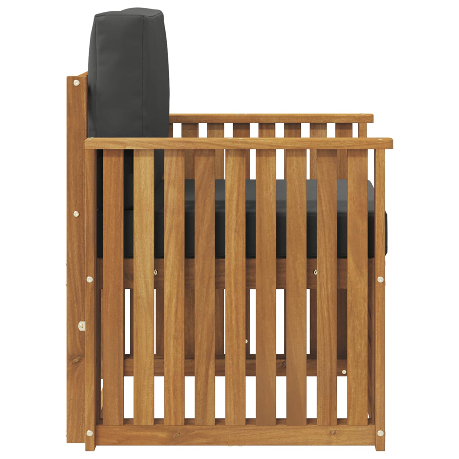 Outdoor-Sofagarnitur Massives Akazienholz und Polyester