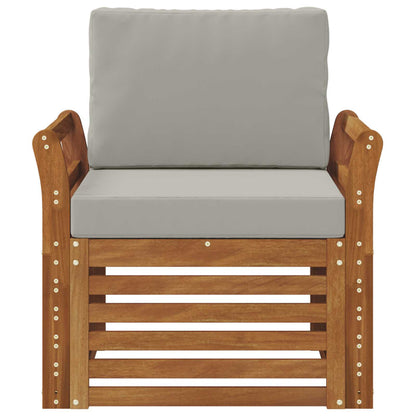 Outdoor-Sofagarnitur Massives Akazienholz und Polyester