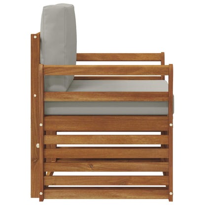 Outdoor-Sofagarnitur Massives Akazienholz und Polyester