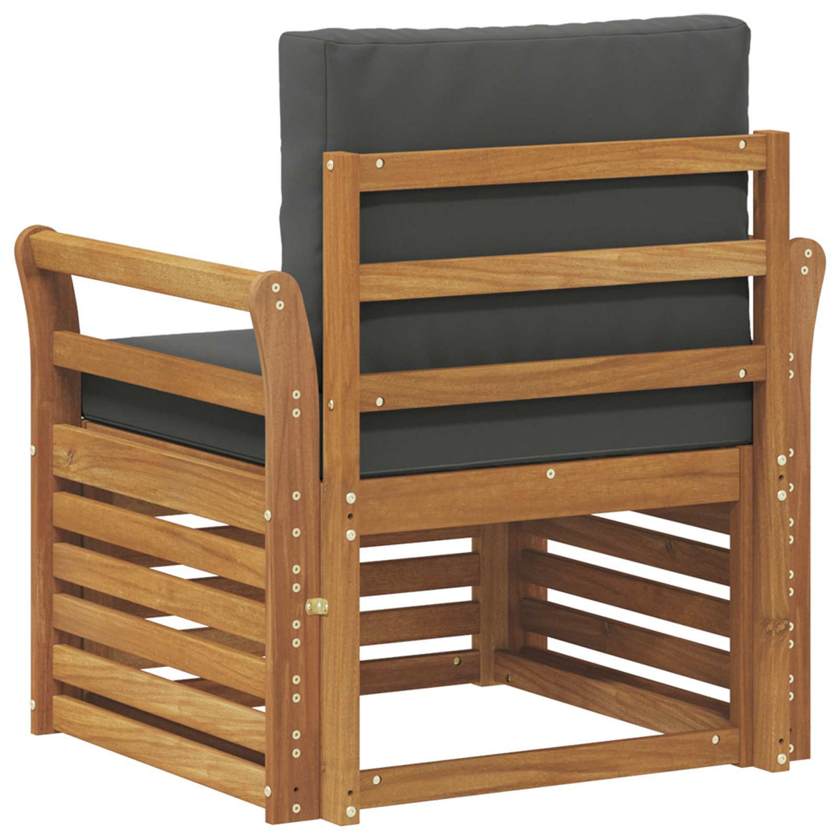 Outdoor-Sofagarnitur Massives Akazienholz und Polyester