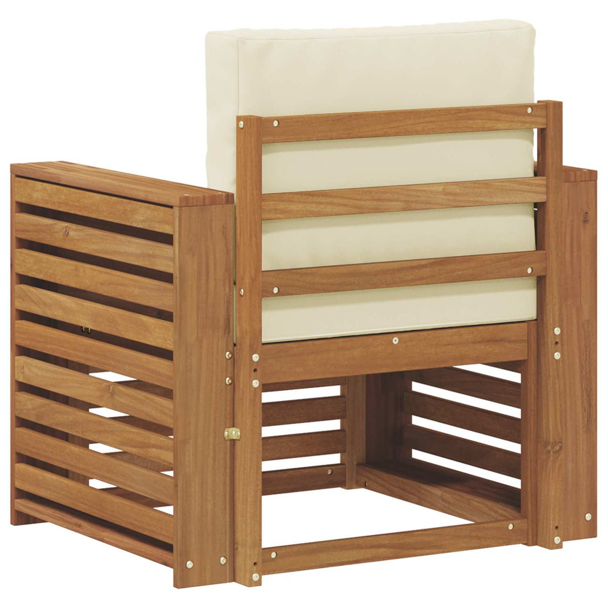 Outdoor-Sofagarnitur Massives Akazienholz und Polyester