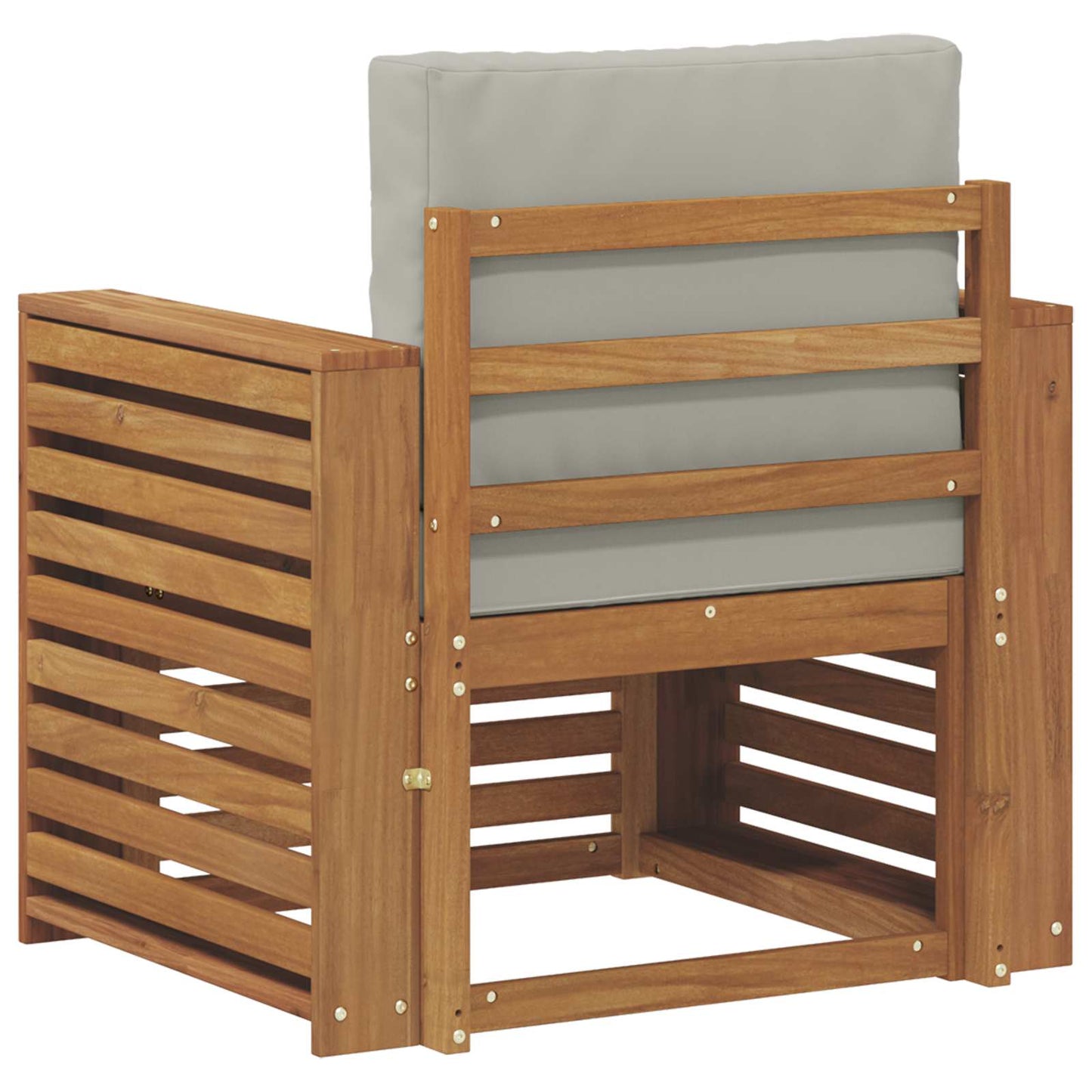 Outdoor-Sofagarnitur Massives Akazienholz und Polyester