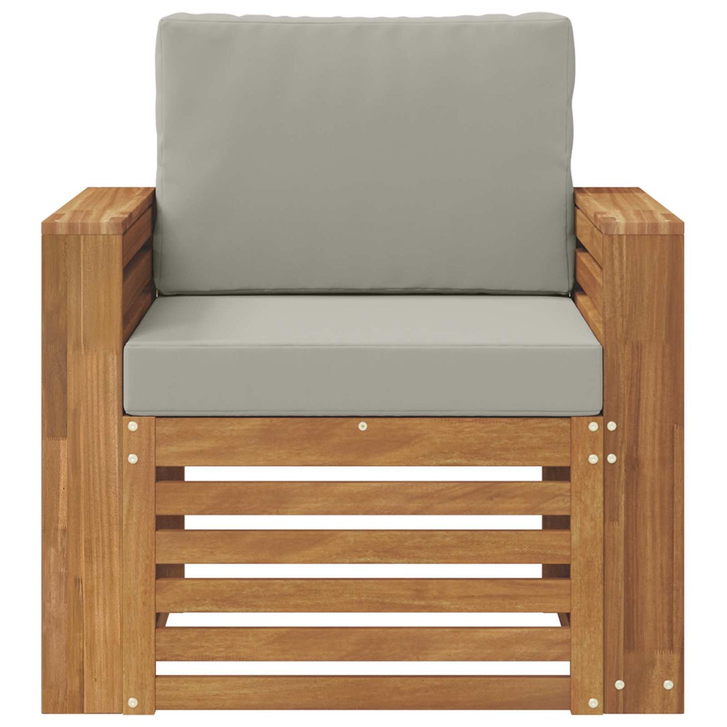 Outdoor-Sofagarnitur Massives Akazienholz und Polyester