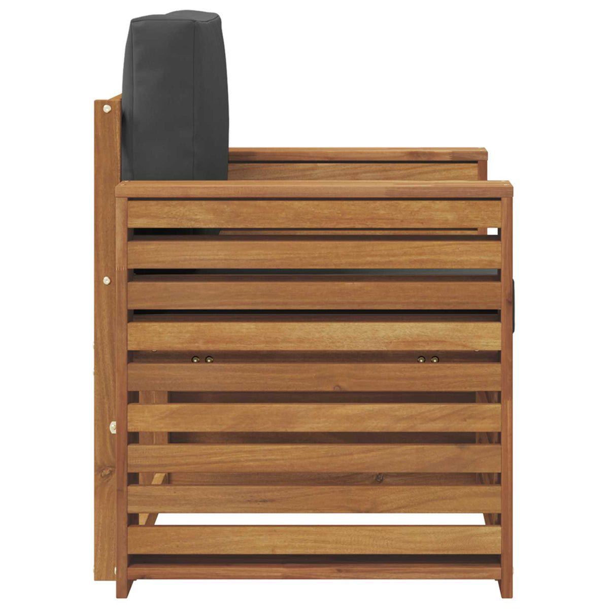Outdoor-Sofagarnitur Massives Akazienholz und Polyester