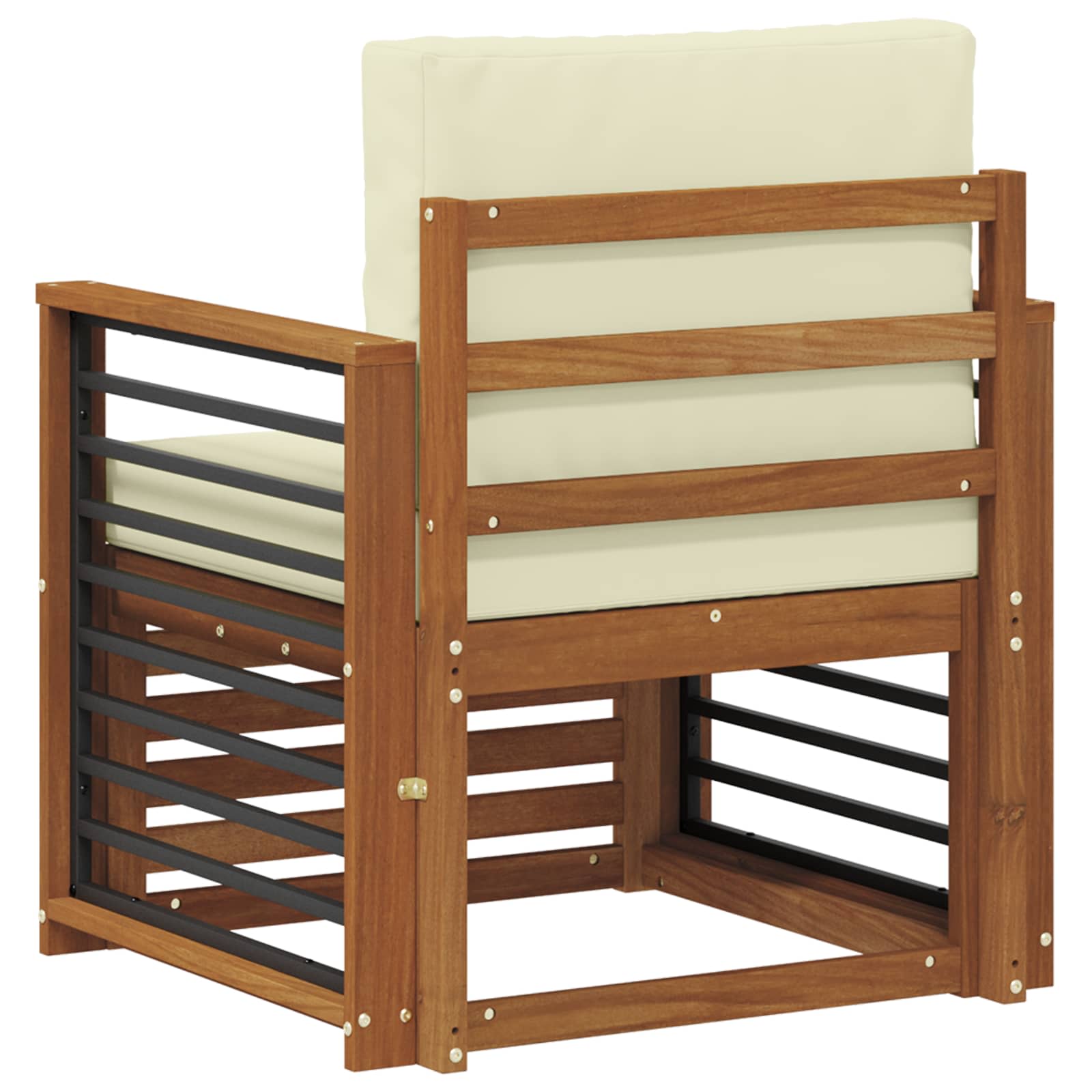 Outdoor-Sofagarnitur Massives Akazienholz und Polyester