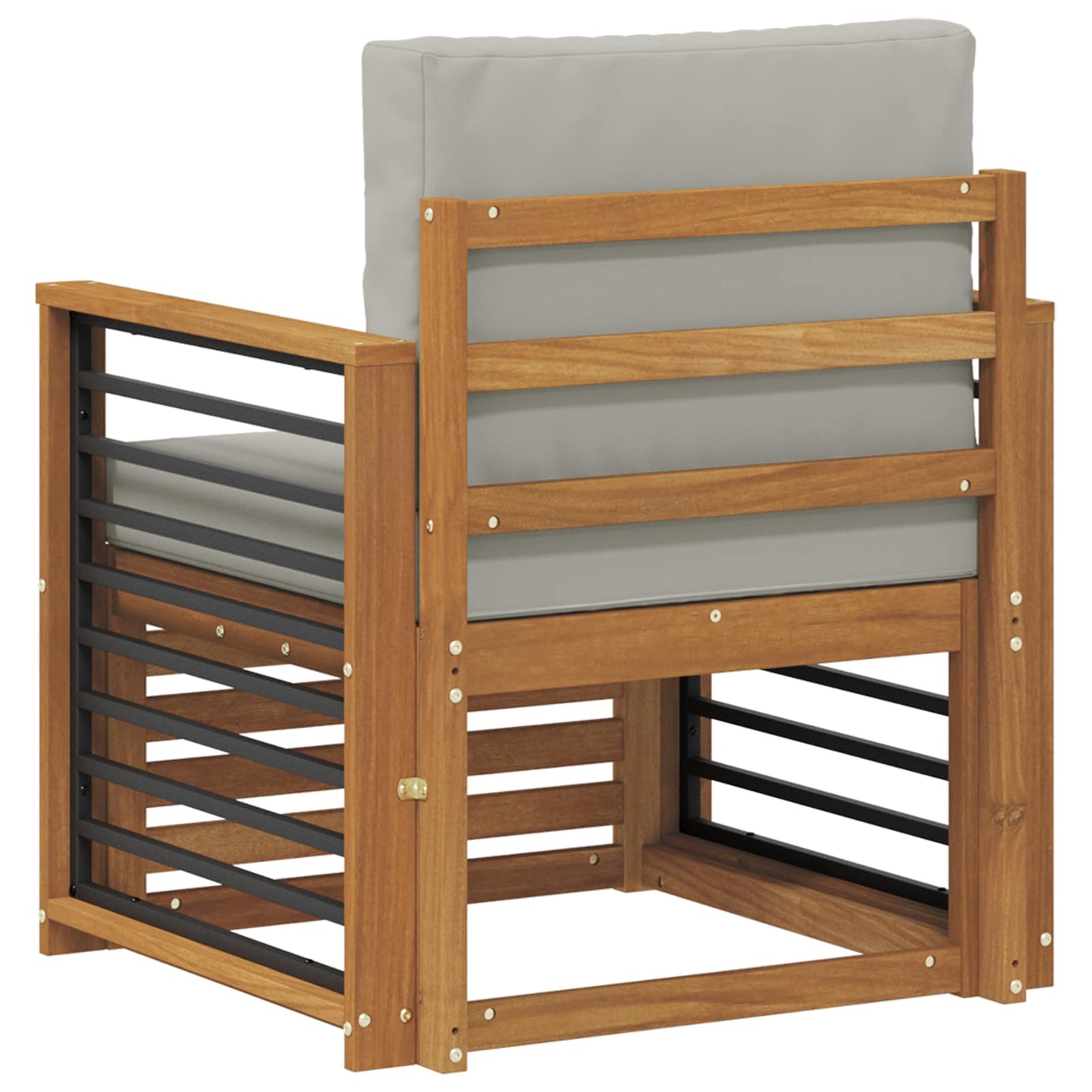Outdoor-Sofagarnitur Massives Akazienholz und Polyester