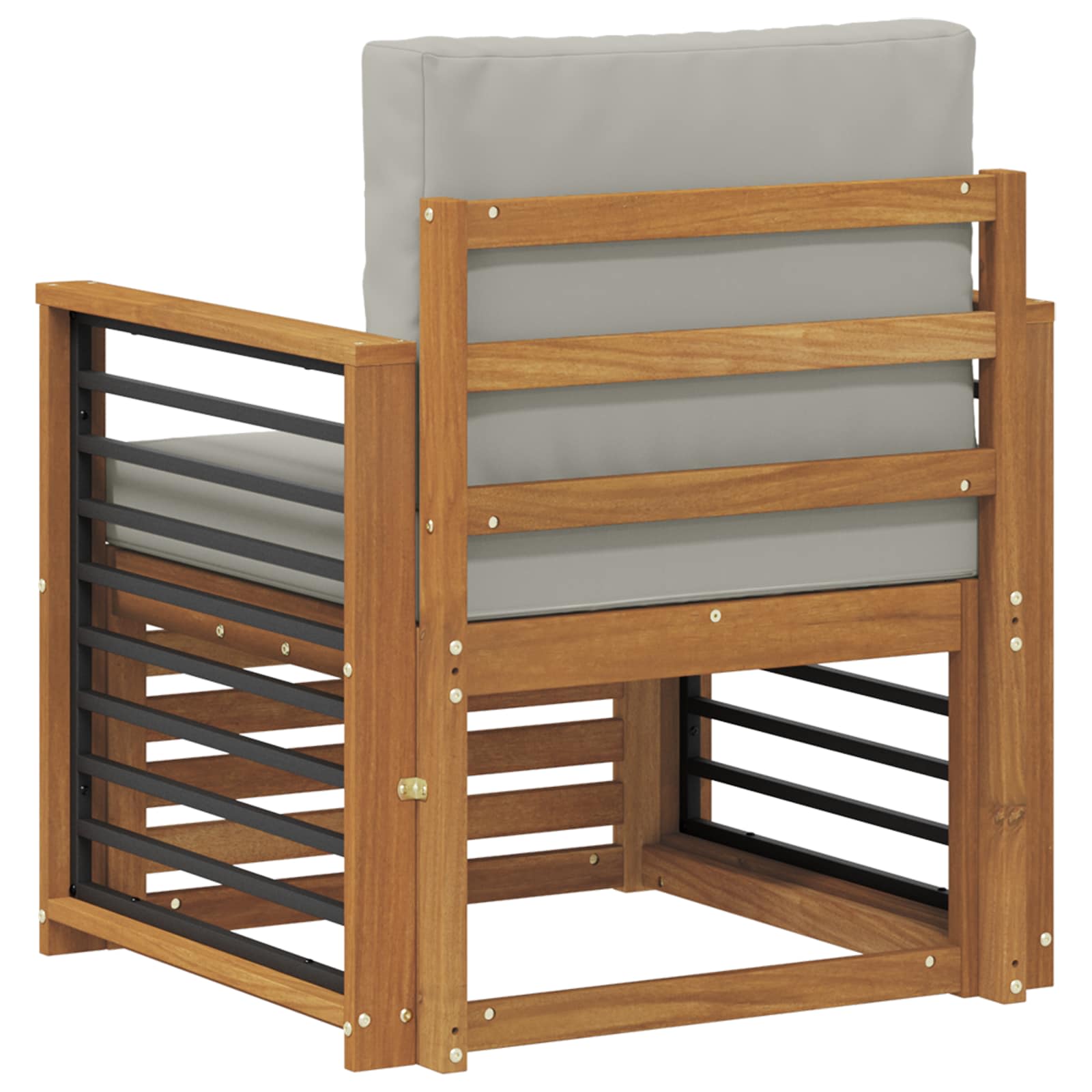 Outdoor-Sofagarnitur Massives Akazienholz und Polyester