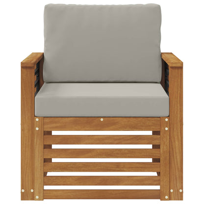 Outdoor-Sofagarnitur Massives Akazienholz und Polyester