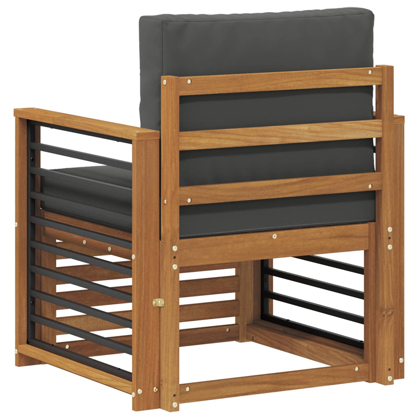 Outdoor-Sofagarnitur Massives Akazienholz und Polyester