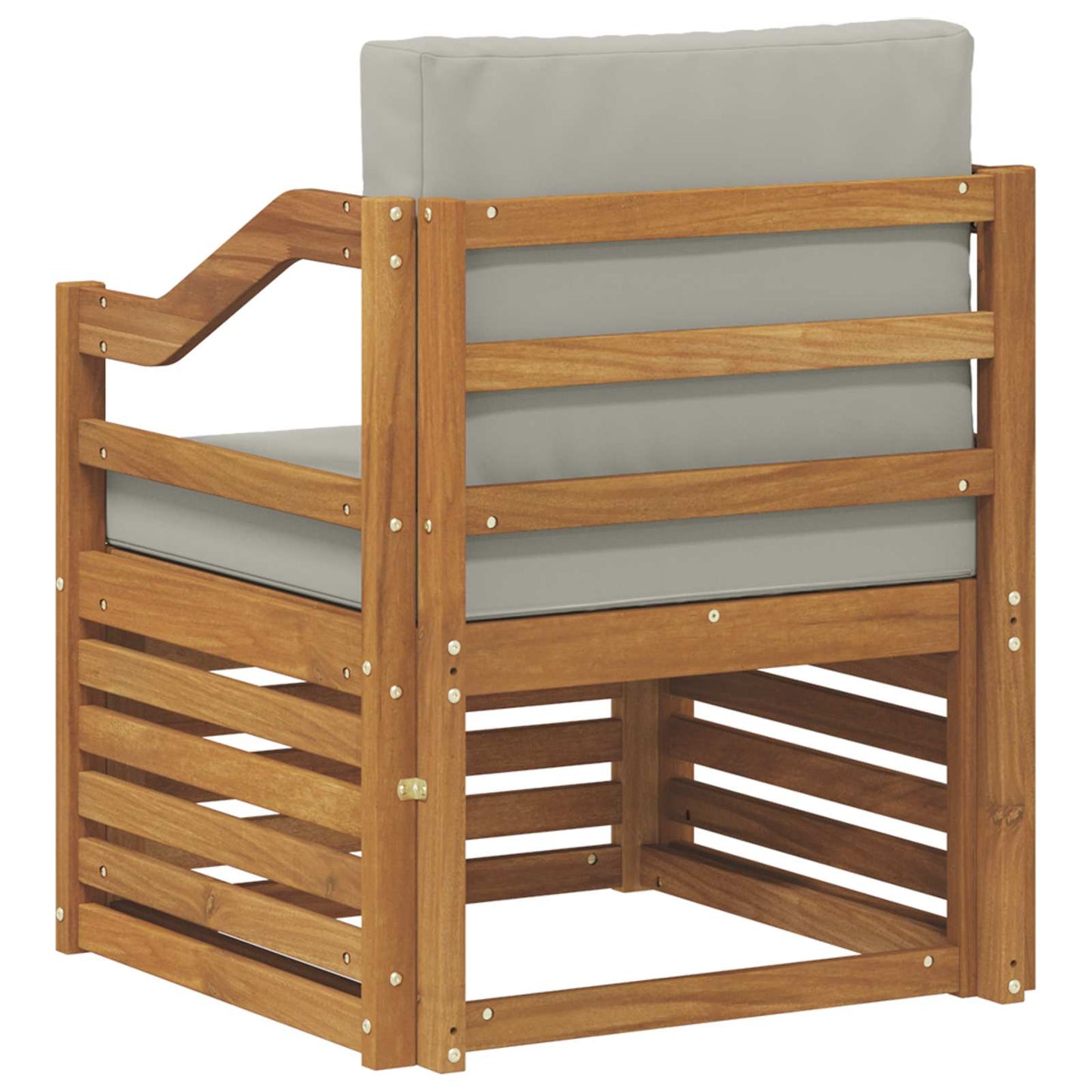 Outdoor-Sofagarnitur Massives Akazienholz und Polyester