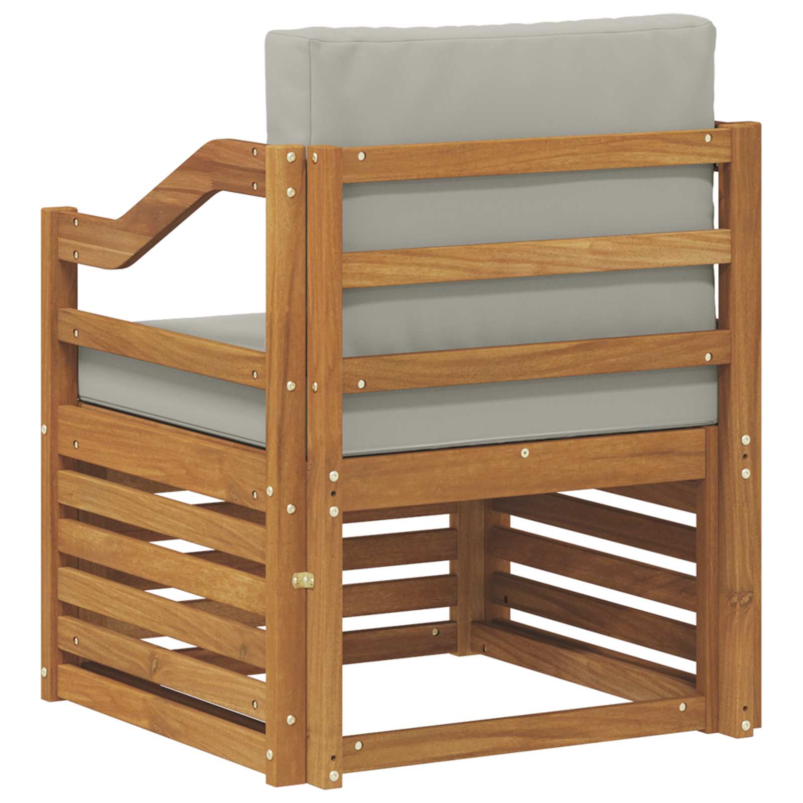 Outdoor-Sofagarnitur Massives Akazienholz und Polyester