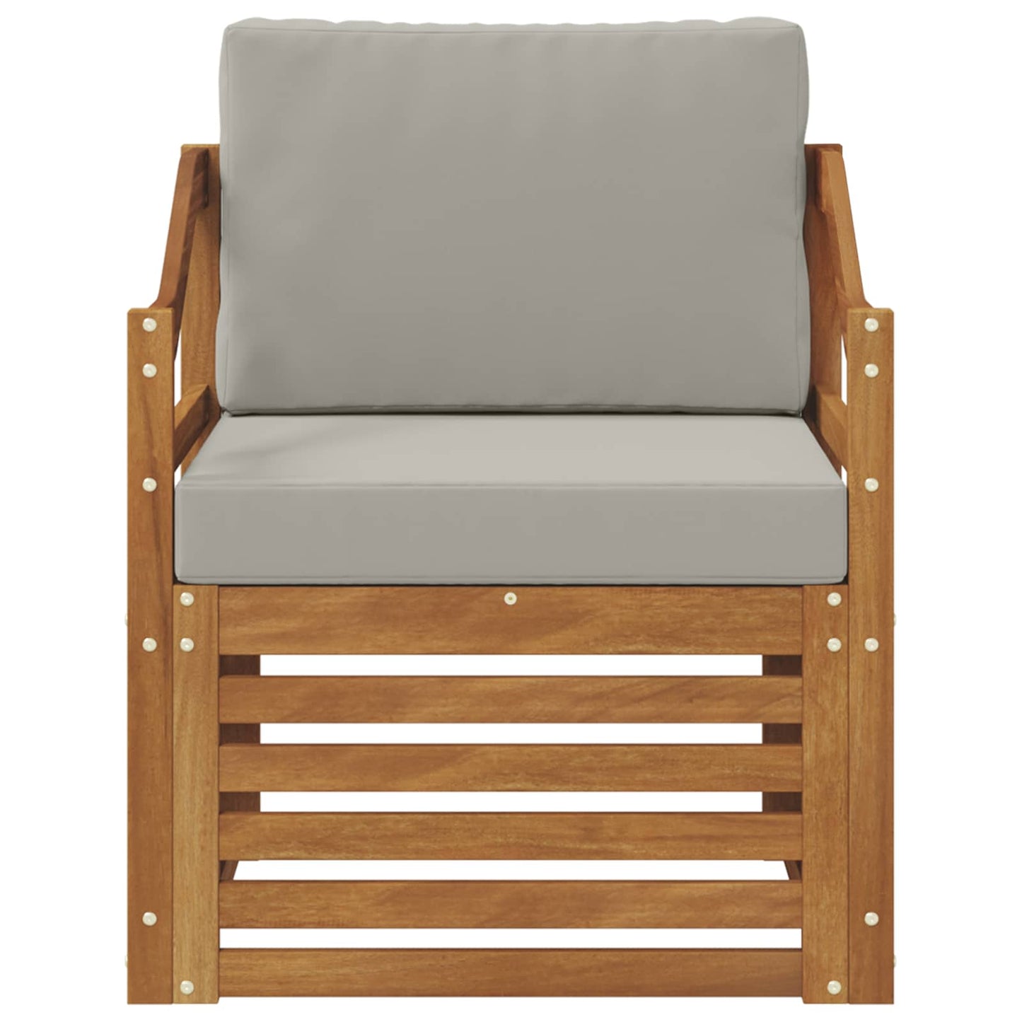 Outdoor-Sofagarnitur Massives Akazienholz und Polyester