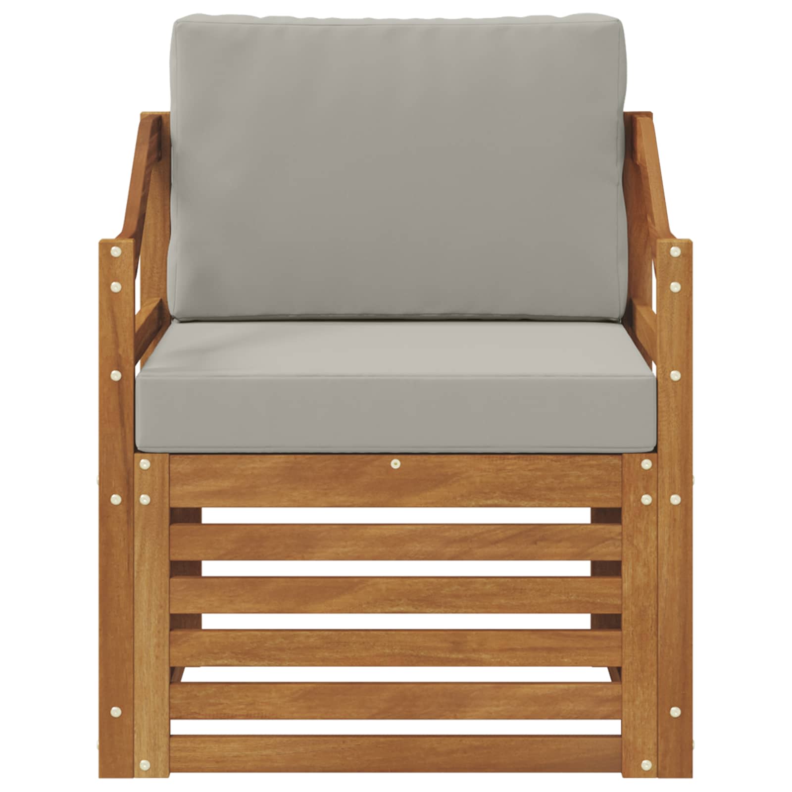 Outdoor-Sofagarnitur Massives Akazienholz und Polyester