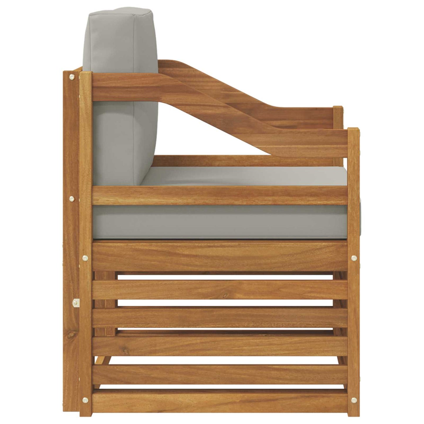 Outdoor-Sofagarnitur Massives Akazienholz und Polyester