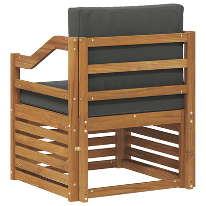 Outdoor-Sofagarnitur Massives Akazienholz und Polyester