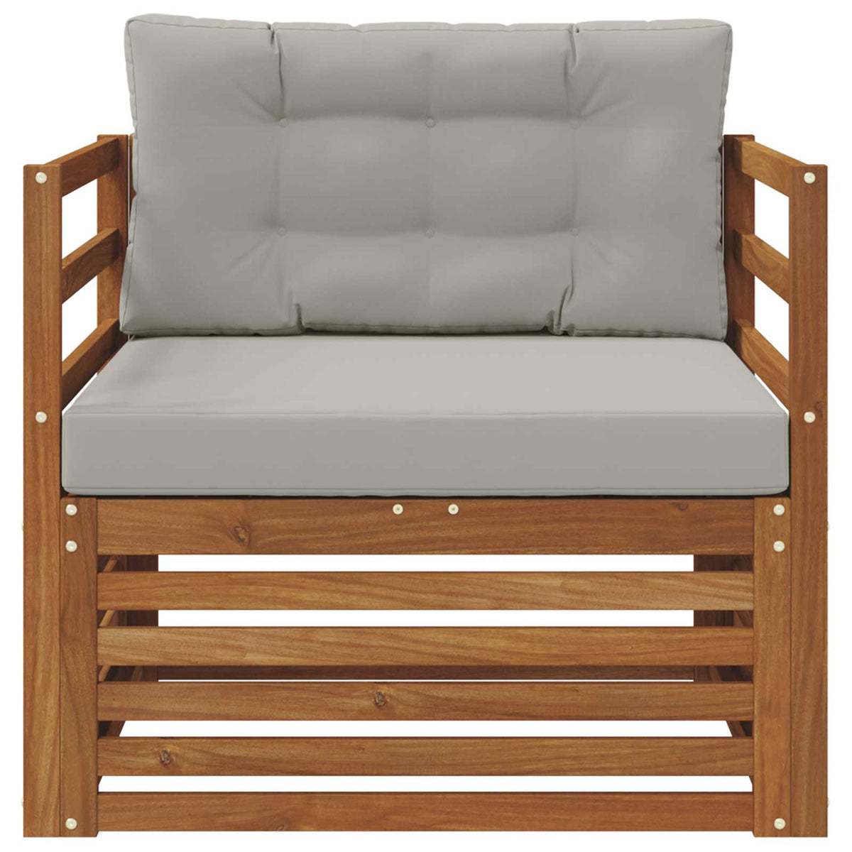 Outdoor-Sofa Massives Akazienholz und Polyester