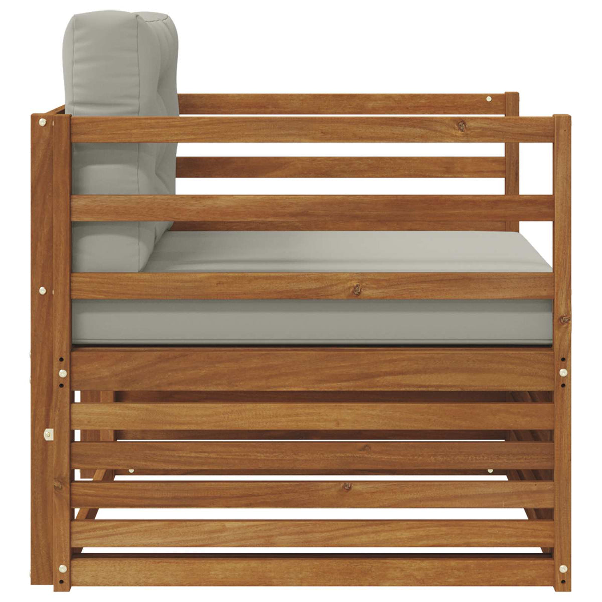 Outdoor-Sofa Massives Akazienholz und Polyester