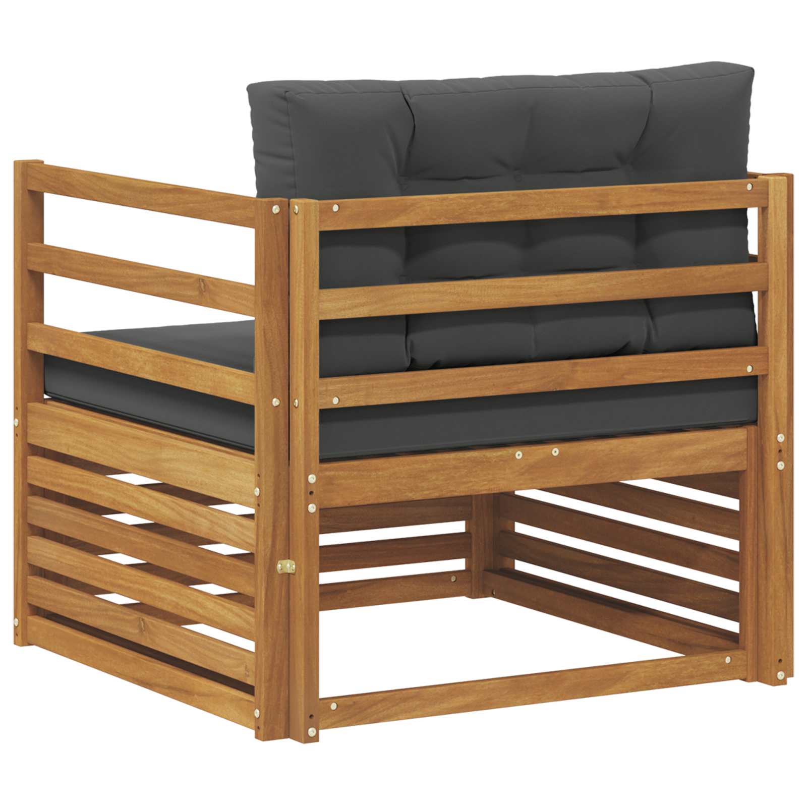 Outdoor-Sofa Massives Akazienholz und Polyester