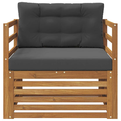 Outdoor-Sofa Massives Akazienholz und Polyester