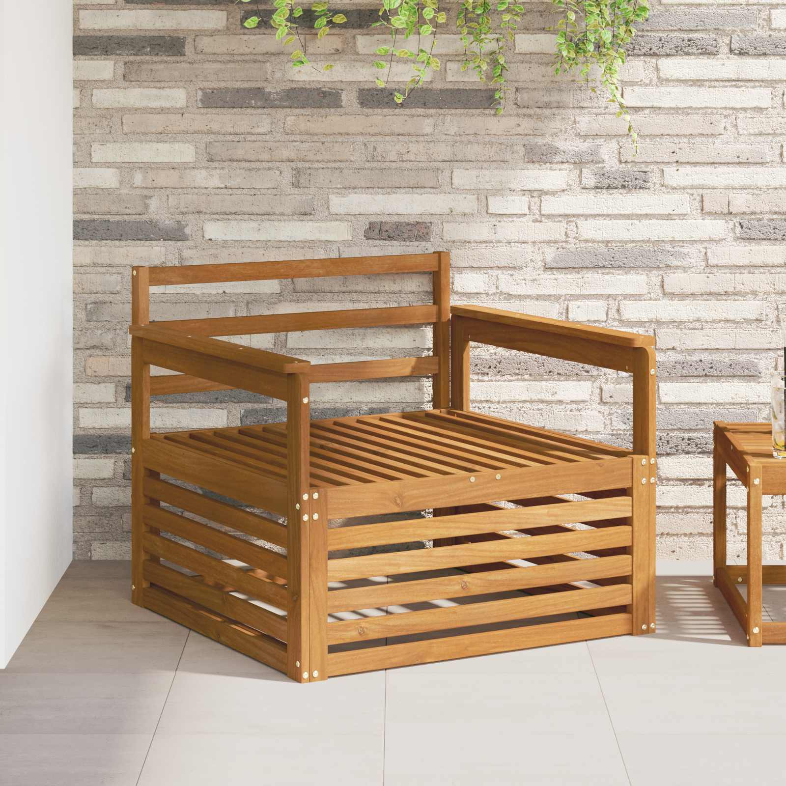 2 Stück Outdoor-Sofa Natur