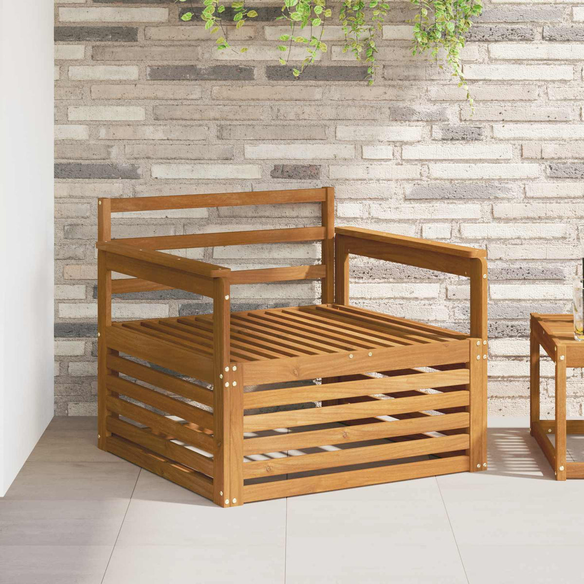 2 Stk. Outdoor-Sofa Natur