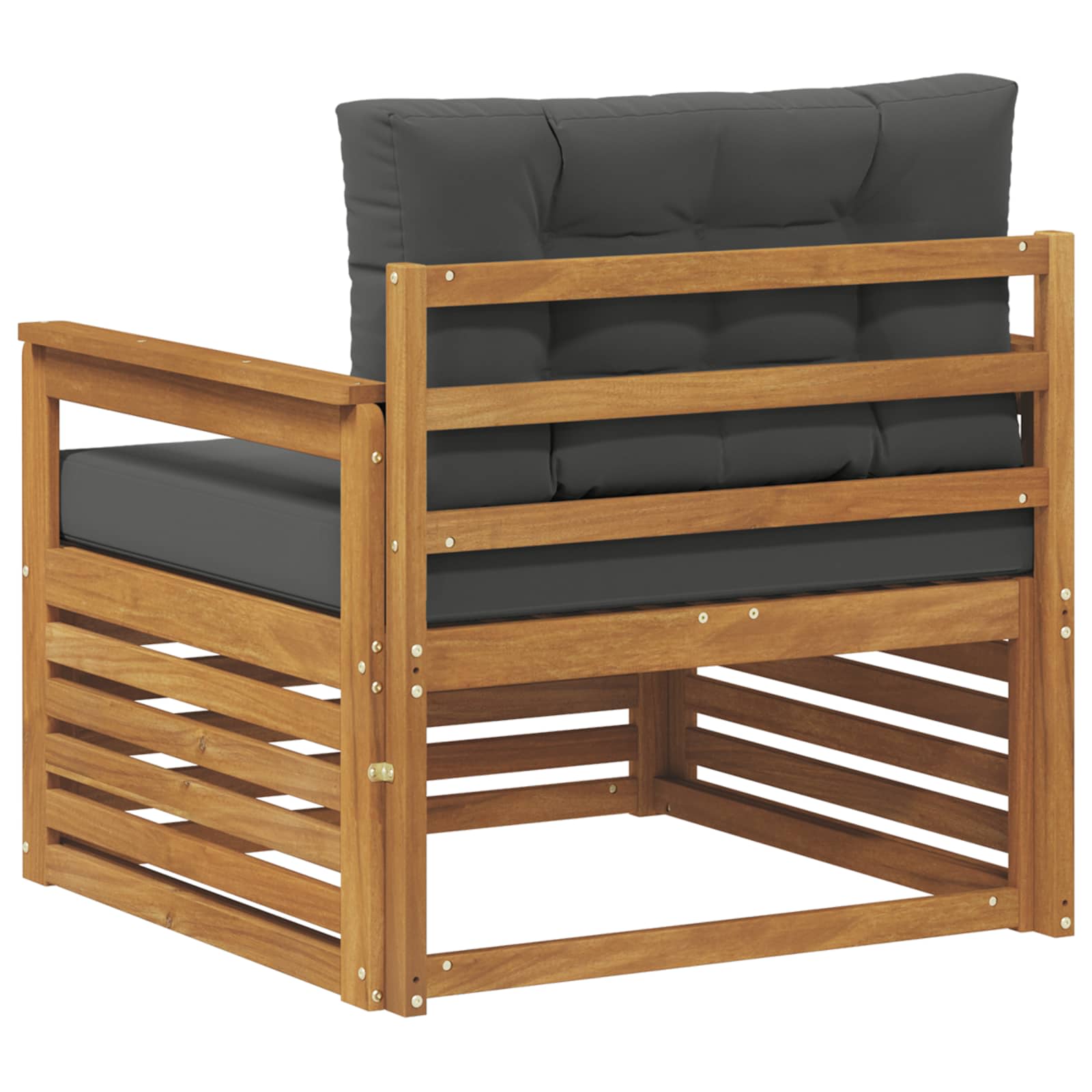 Outdoor-Sofa Massives Akazienholz und Polyester