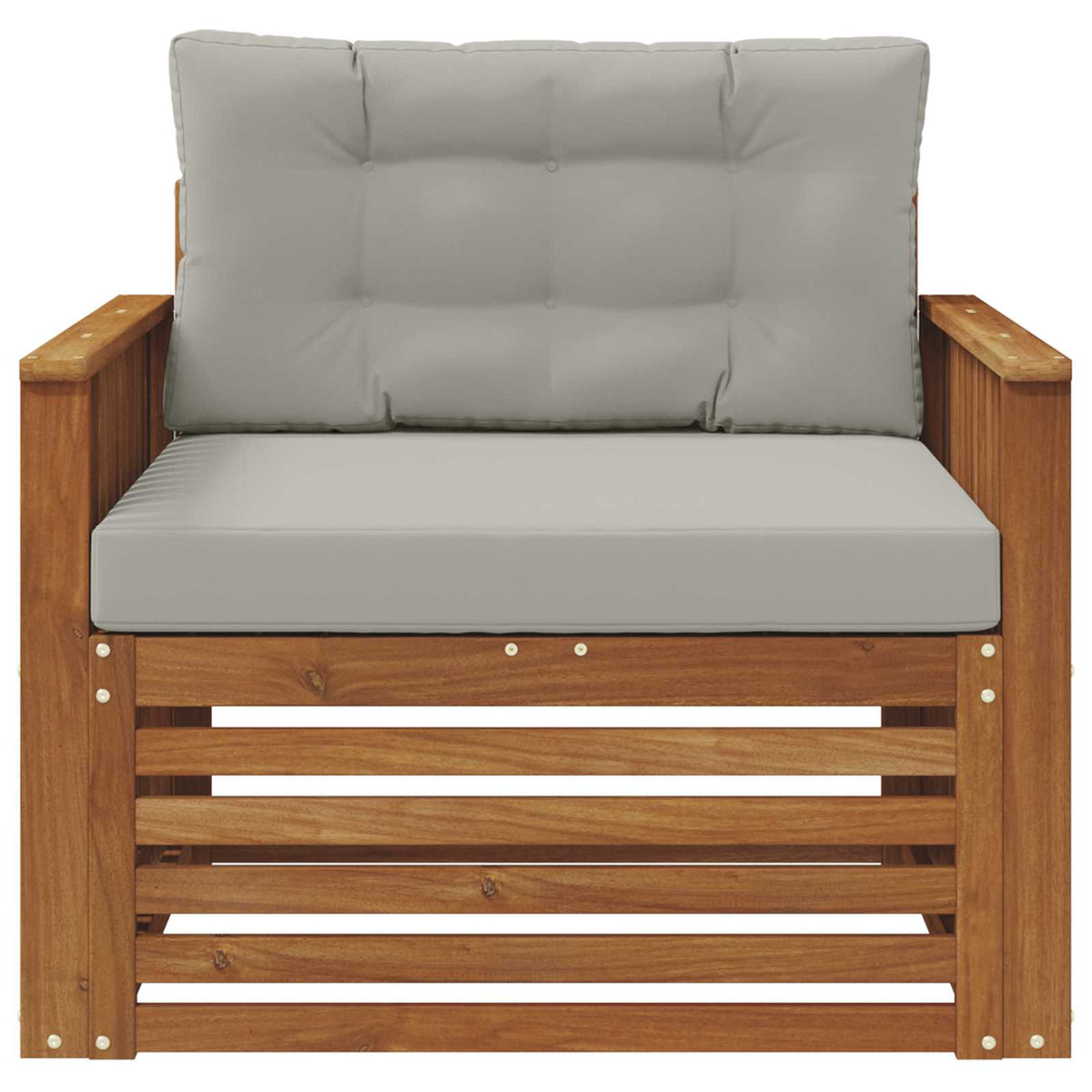 Outdoor-Sofa Massives Akazienholz und Polyester