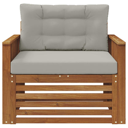 Outdoor-Sofa Massives Akazienholz und Polyester