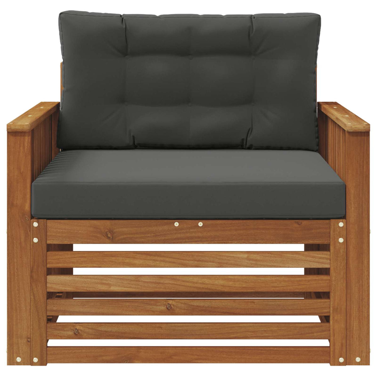 Outdoor-Sofa Massives Akazienholz und Polyester