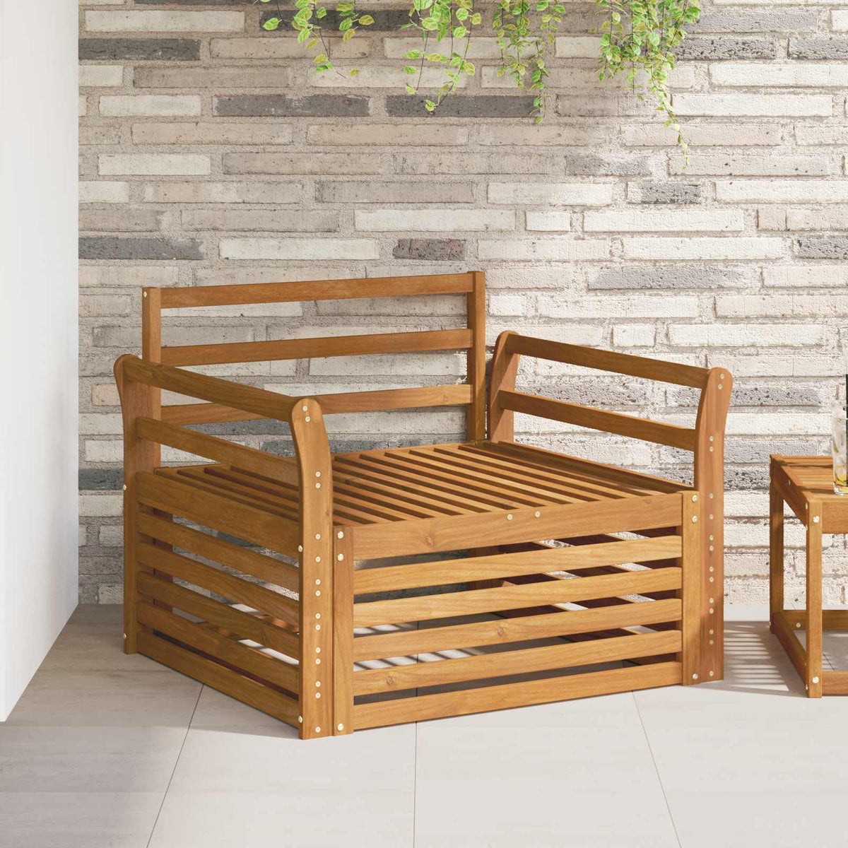 2 Stk. Outdoor-Sofa Natur