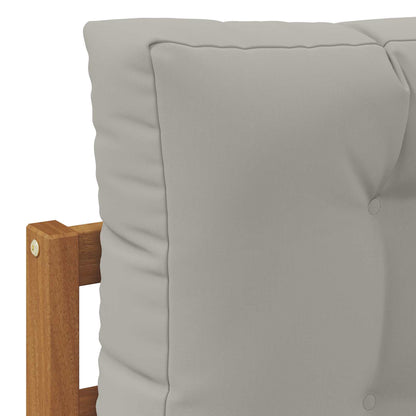 Outdoor-Sofa Massives Akazienholz und Polyester