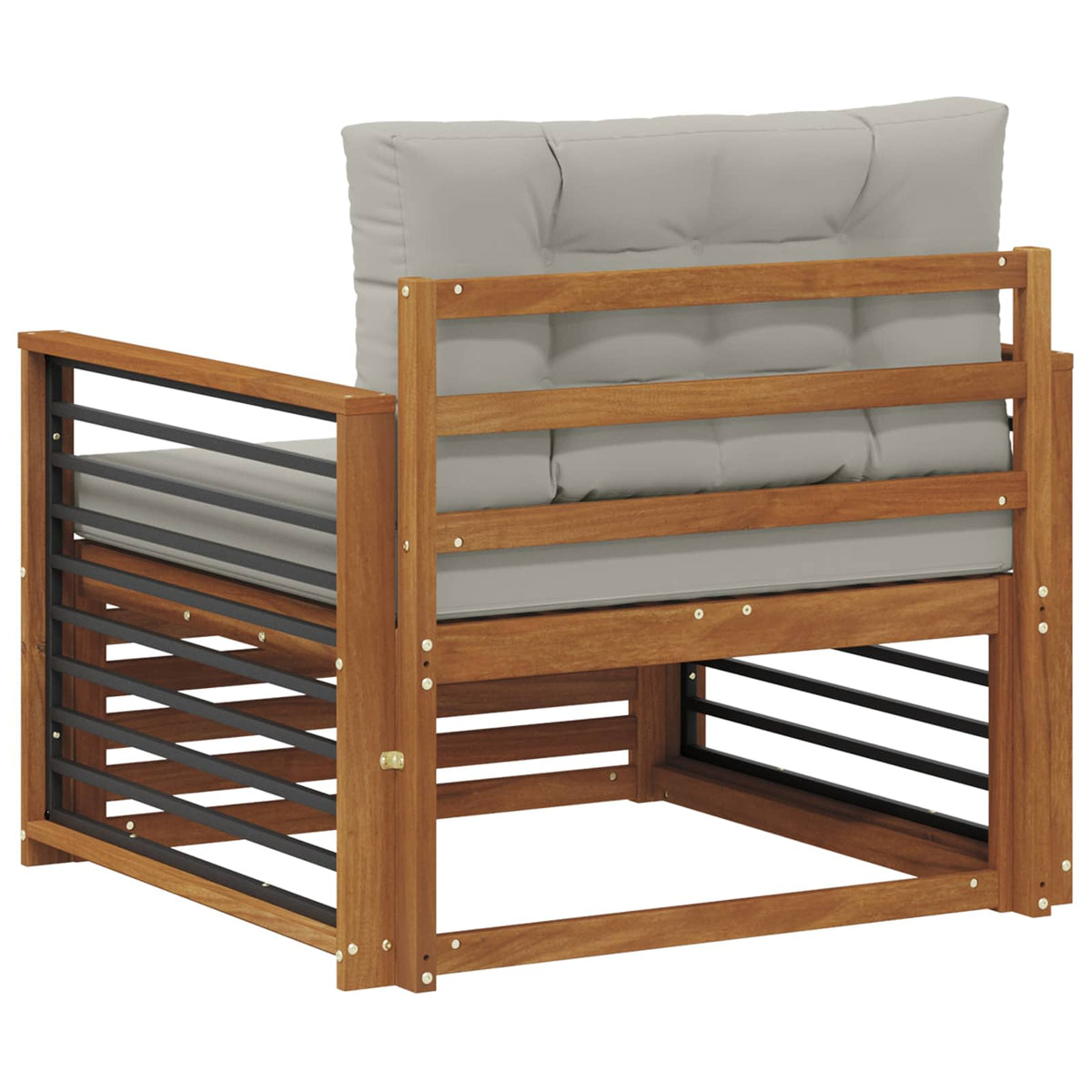 Outdoor-Sofa Massives Akazienholz und Polyester