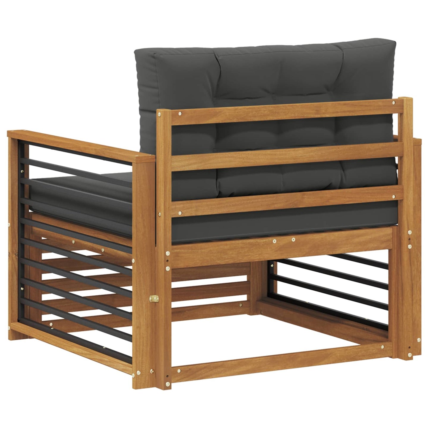 Outdoor-Sofa Massives Akazienholz und Polyester