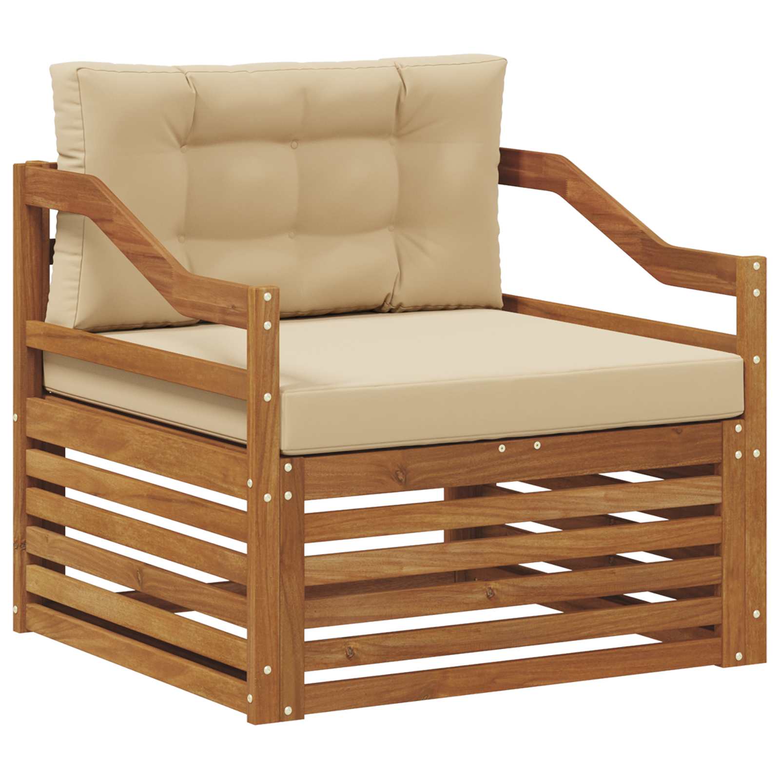 Outdoor-Sofa Natur und Beige