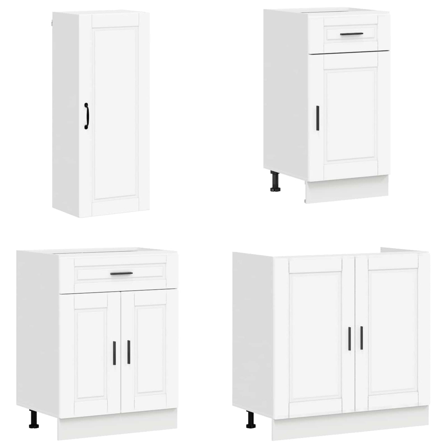 Kücheneinheit PORTO 8 pcs Weiß Holzwerkstoff