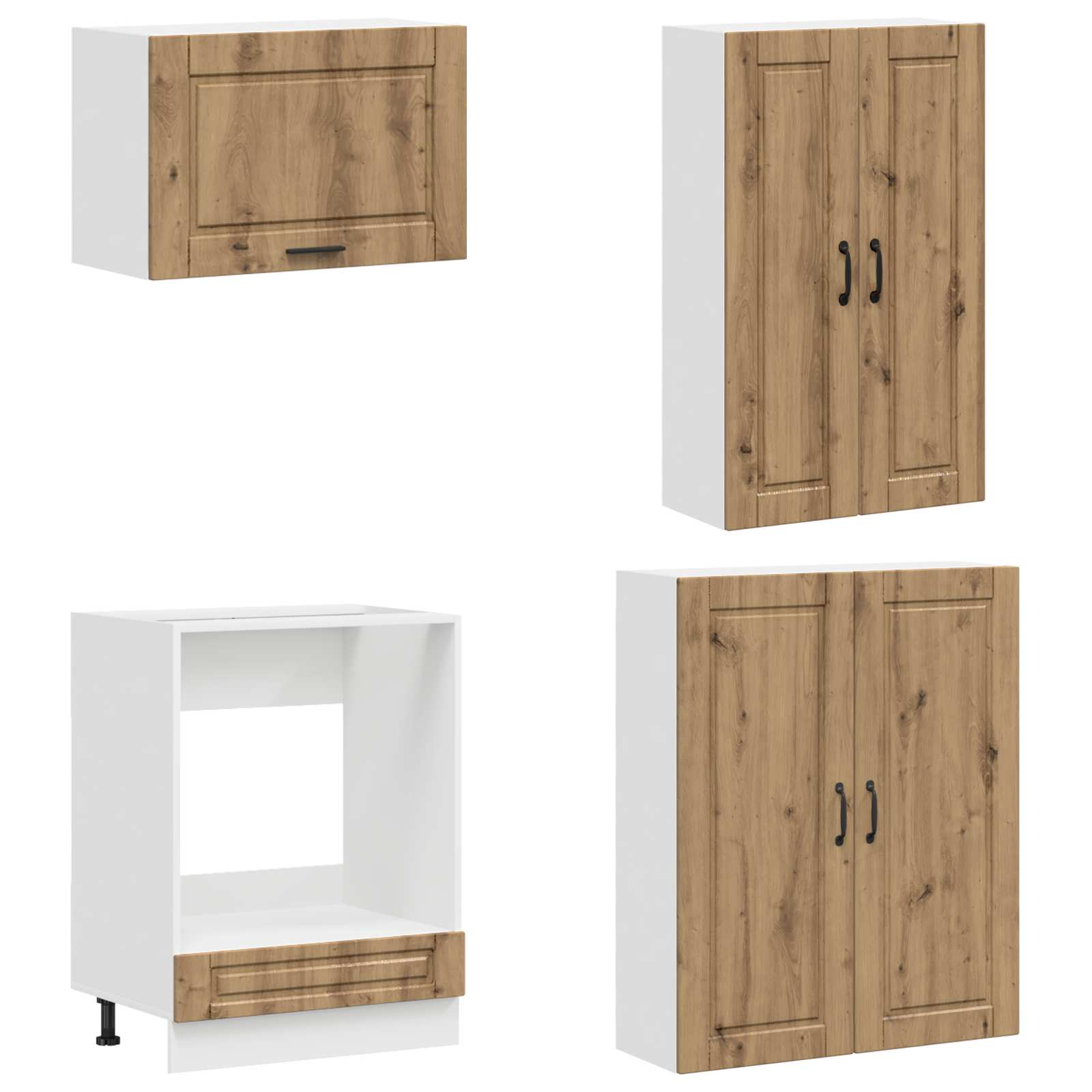 Kücheneinheit PORTO 8 pcs Artisan-Eiche Holzwerkstoff