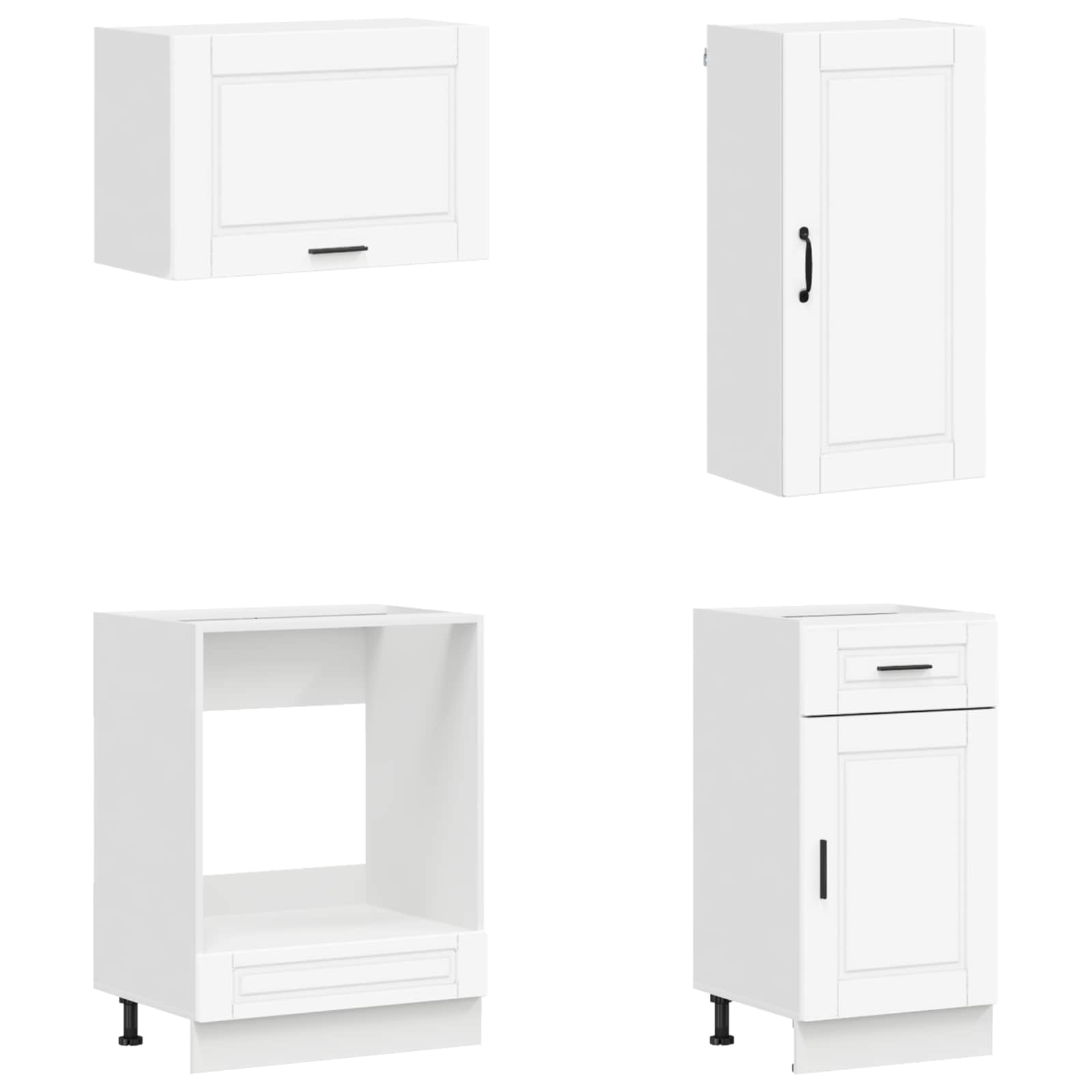Kücheneinheit PORTO 8 pcs Weiß Holzwerkstoff