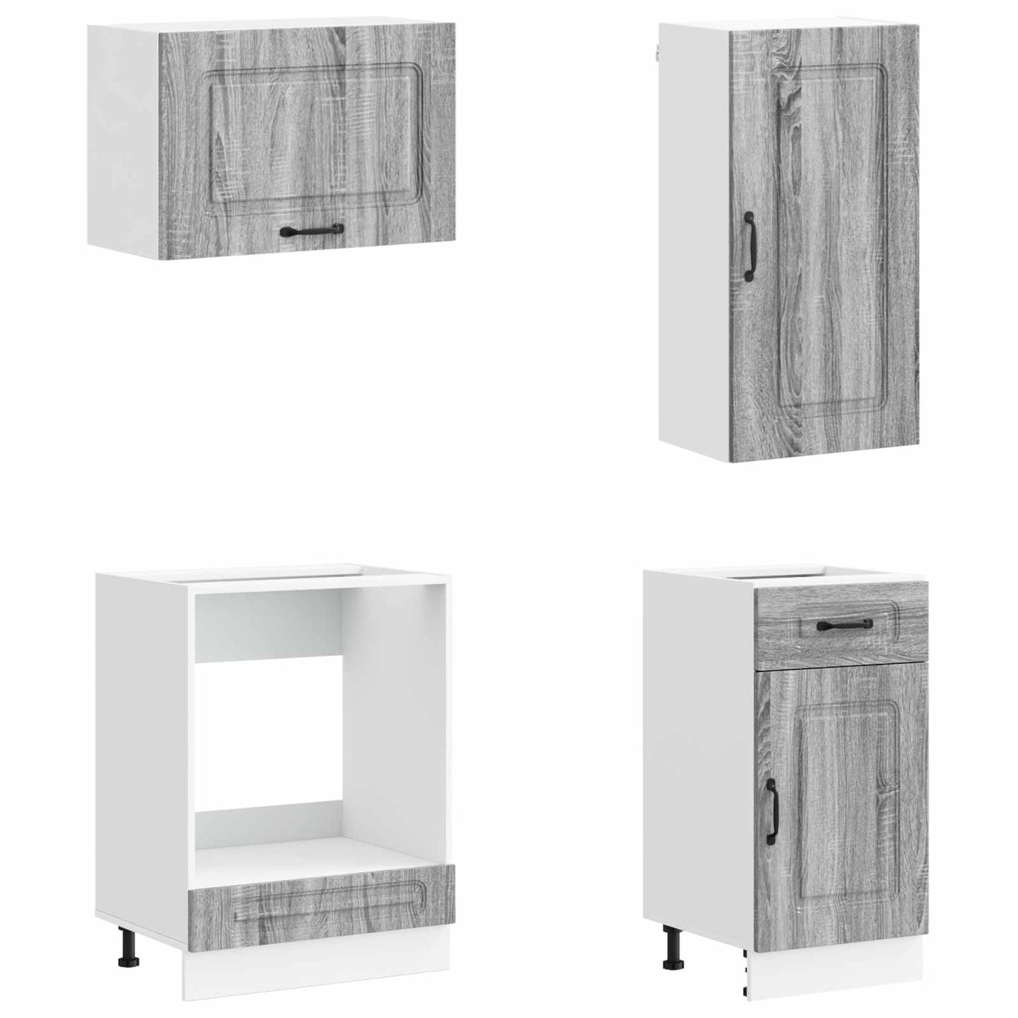 Kücheneinheit KALMAR 8 stk. Grau Sonoma Holzwerkstoff