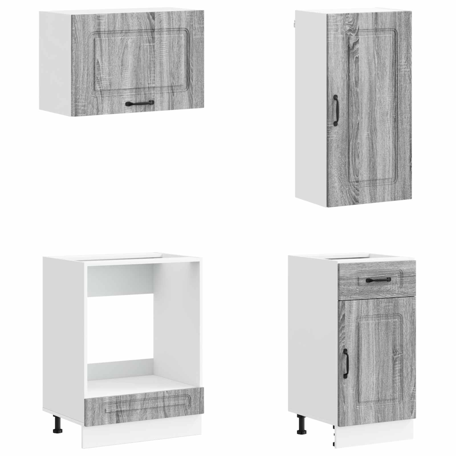 Kücheneinheit KALMAR 8 stk. Grau Sonoma Holzwerkstoff