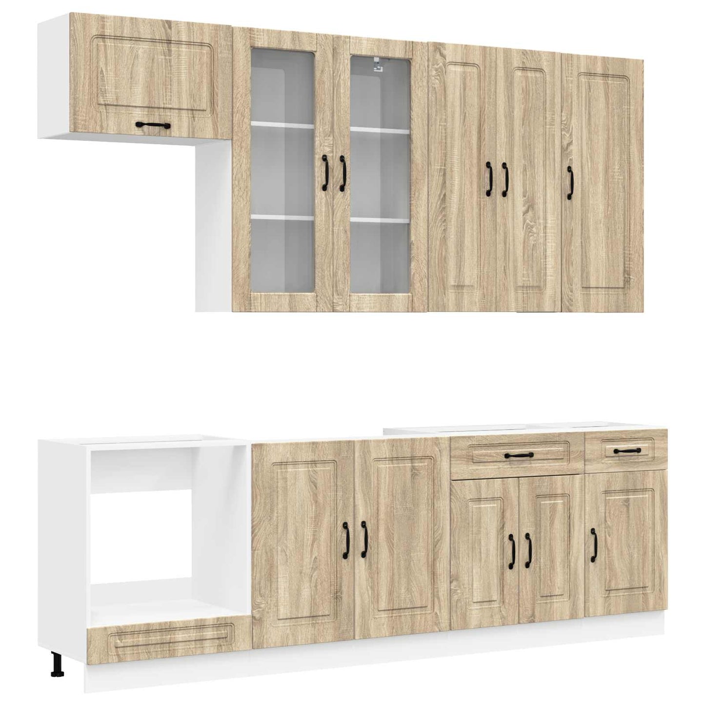 Kücheneinheit KALMAR 8 pcs Sonoma-Eiche Holzwerkstoff