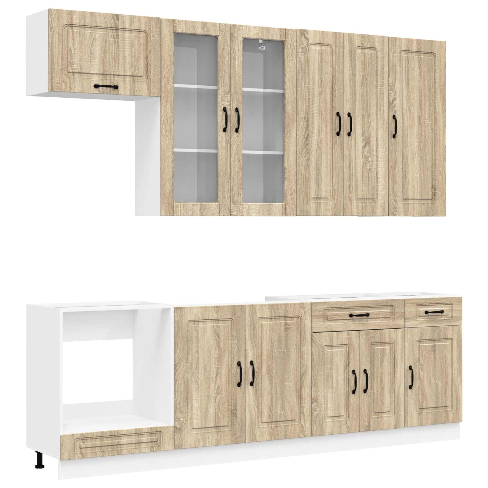 Kücheneinheit KALMAR 8 pcs Sonoma-Eiche Holzwerkstoff