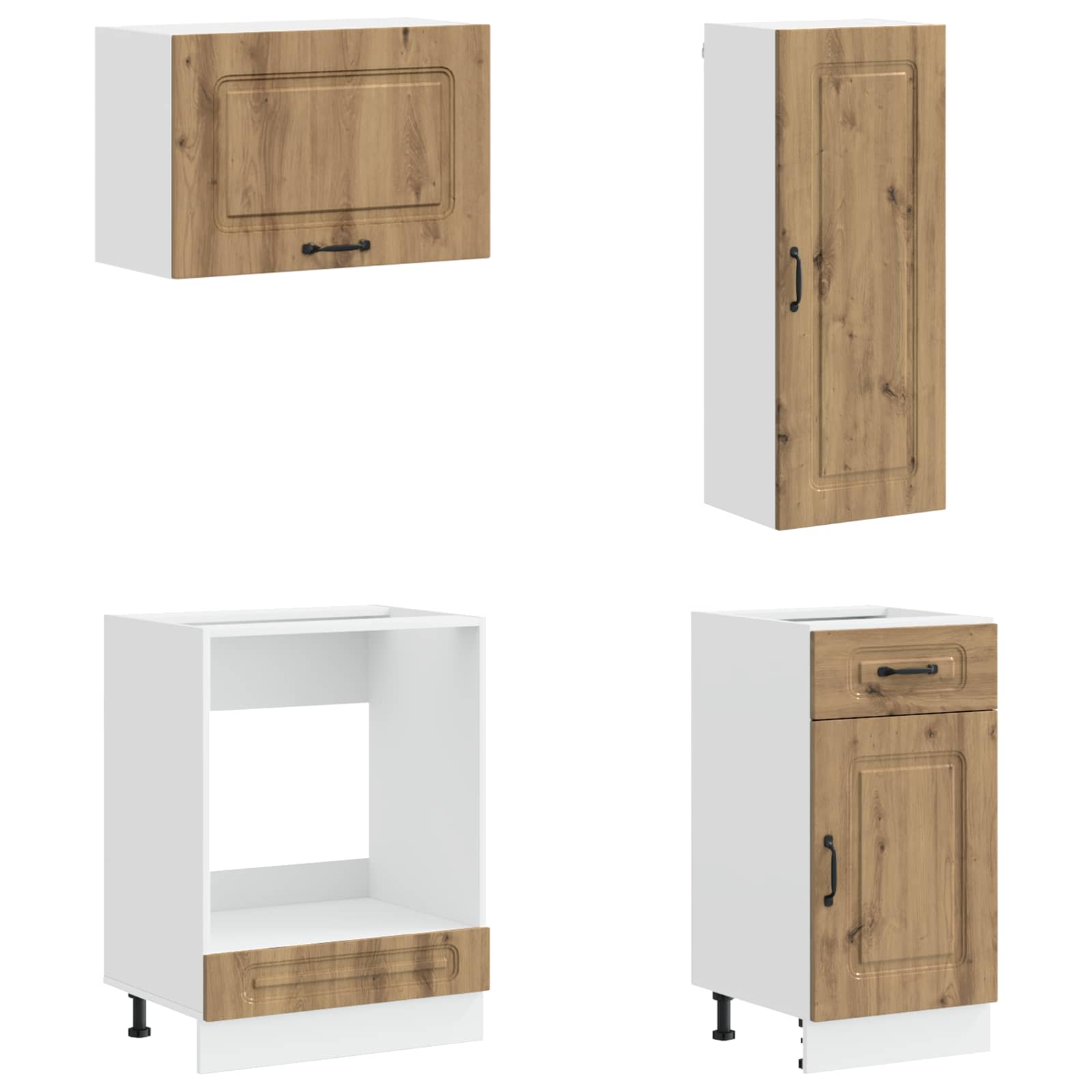 Kücheneinheit KALMAR 8 pcs Artisan-Eiche Holzwerkstoff