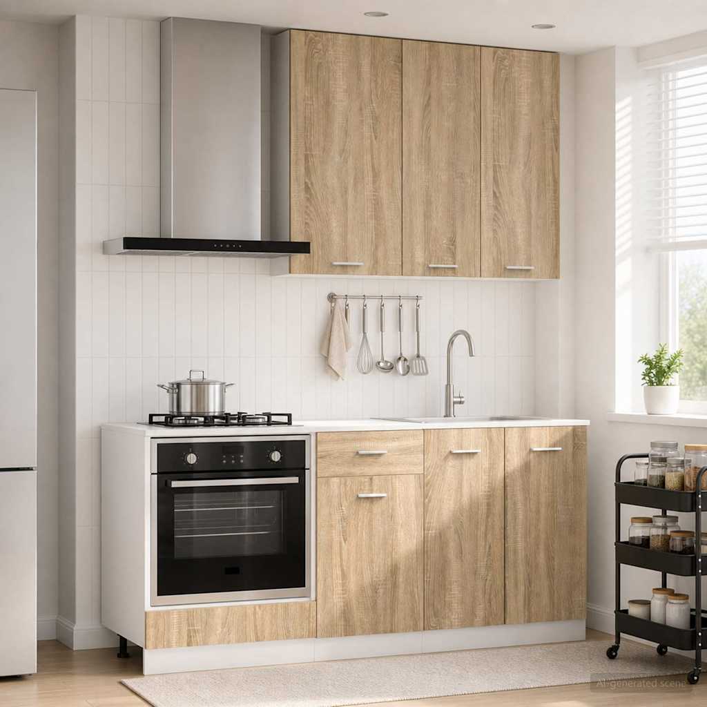 Kücheneinheit LYON 5 pcs Sonoma-Eiche Holzwerkstoff